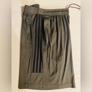 adidas gray color Joggers with Black Stripes zippered sides pockets
